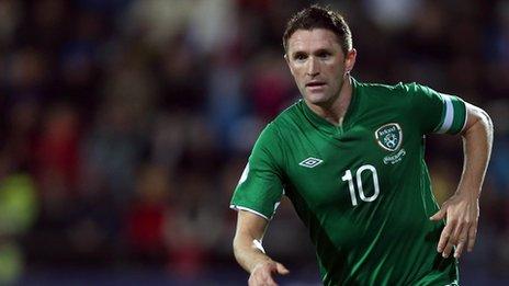 Robbie Keane of the Republic of Ireland