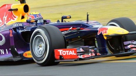 Mark Webber had problems with his Red Bull in the Australian GP