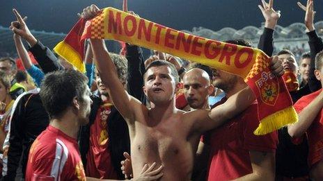 Montenegro football supporters