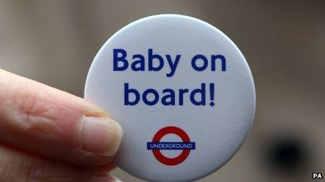 Baby on board badge