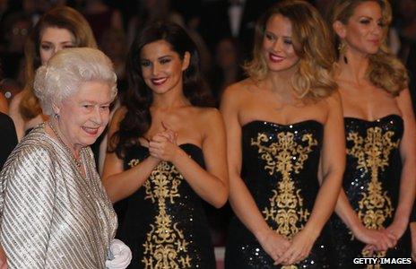 The Queen and Girls Aloud