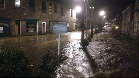 Flooding in Newlyn