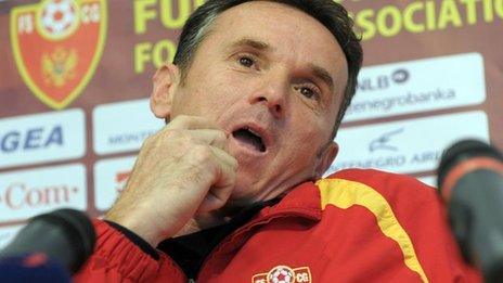 Montenegro coach Branko Brnovic