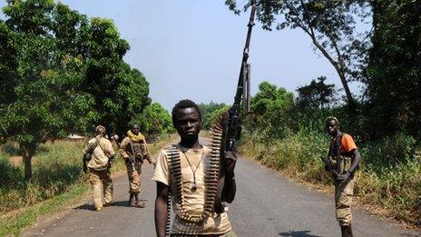 Seleka rebels in Central African Republic (10 January 2013)