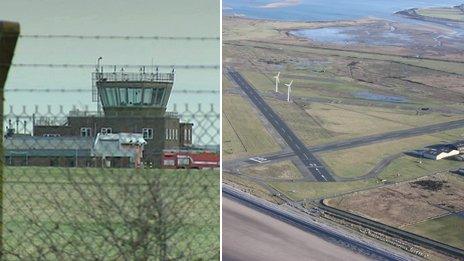 L-R]: St Athan, Vale of Glamorgan; Caernarfon Airport