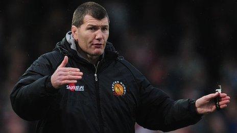 Exeter coach Rob Baxter