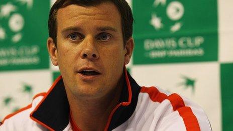 Davis Cup captain Leon Smith