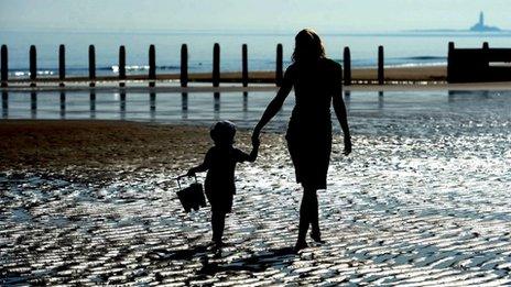 Beach in Blyth, Northumberland