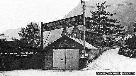Hen safle alwminiwm Dolgarrog