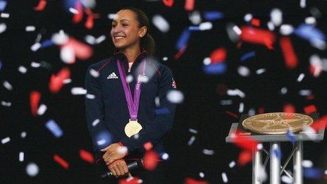 Jessica Ennis in Sheffield on 17/8/12