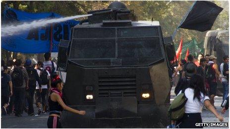 Student protest in Chile