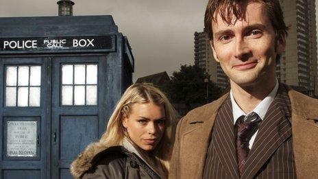 Billie Piper and David Tennant in Doctor Who