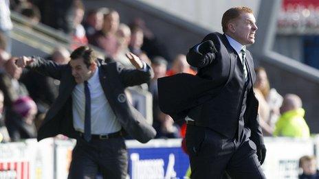 Managers Danny Lennon and Neil Lennon go head to head