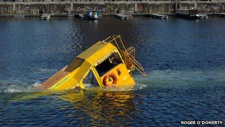 Sinking duckboat