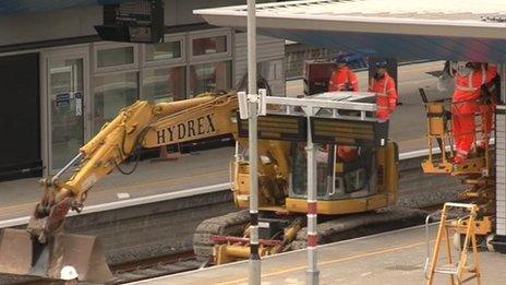 Work at Reading Station