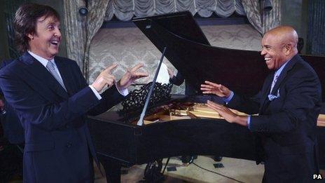 Paul McCartney and Berry Gordy