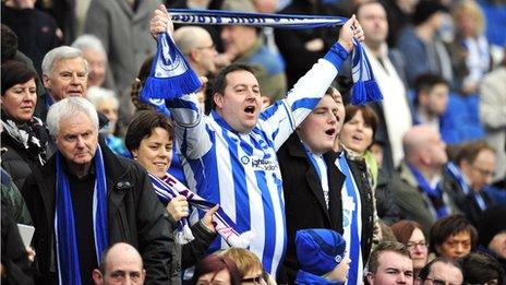 Brighton fans have been the victims of homophobic abuse