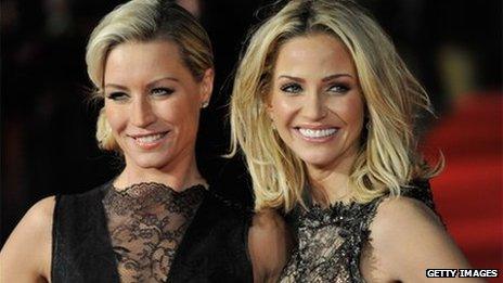 Denise van Outen and Sarah Harding