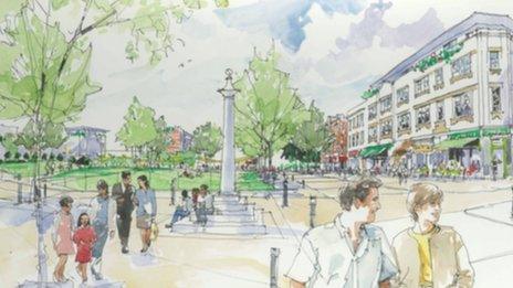 Artist's impression of Jubilee Square