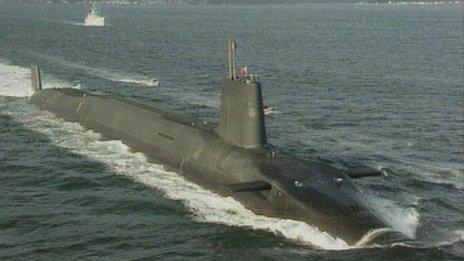 Trident nuclear submarine