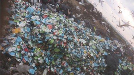 Cartons dumped in Guernsey landfill