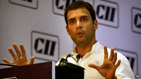 Rahul Gandhi at the CII address on 4 April 2013