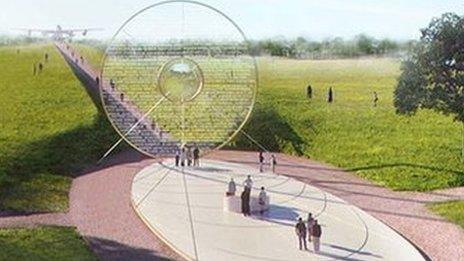 Proposed design for Bomber Command memorial