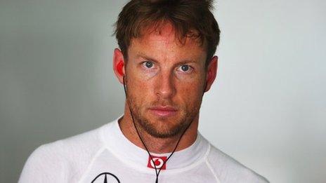 McLaren driver Jenson Button