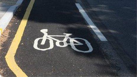 A cycle path