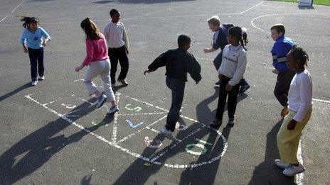 Children playing in playground - generic