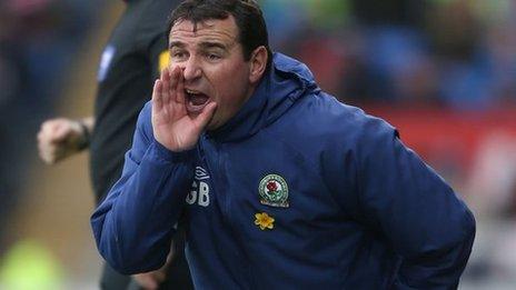 Blackburn Rovers caretaker manager Gary Bowyer