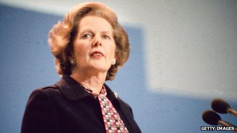 Margaret Thatcher in 1984