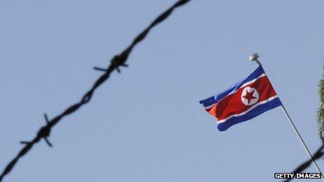 The North Korean flag