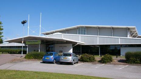 Outside the existing Harvey Hadden Leisure Centre