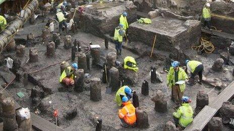 Bloomberg Place archaeological dig