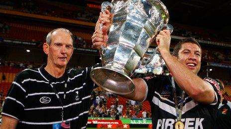 NZ coach Wayne Bennett and captain Nathan Cayless