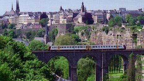 Luxemburg's old town skyline