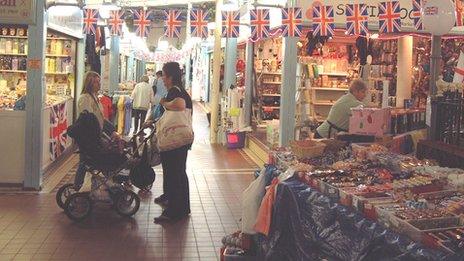 Longton market - archive image