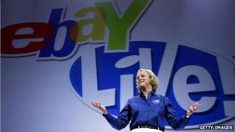 Meg Whitman at an eBay event