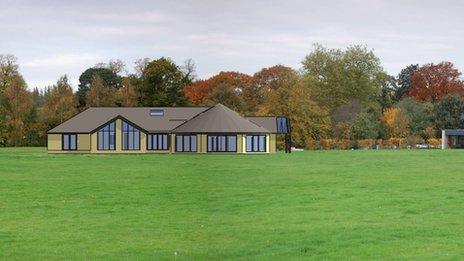 The new clinical building.