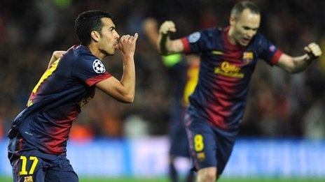 Pedro and Andres Iniesta