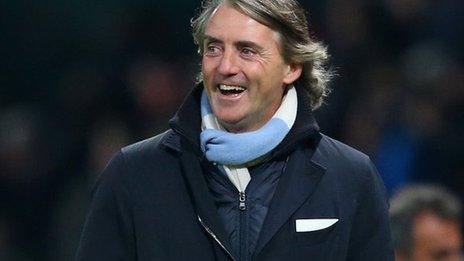 Manchester City manager Roberto Mancini