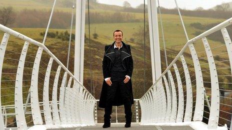 Fashion designer Julien Macdonald opened the bridge just over a year ago