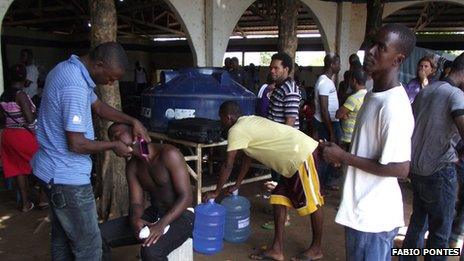 Immigrants in a shelter in Brasileia, Acre state