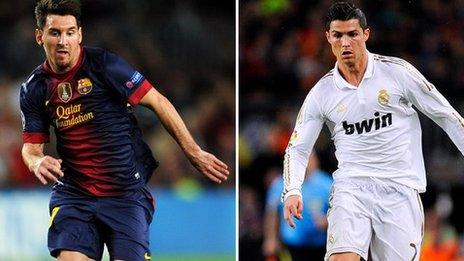 Lionel Messi and Cristiano Ronaldo