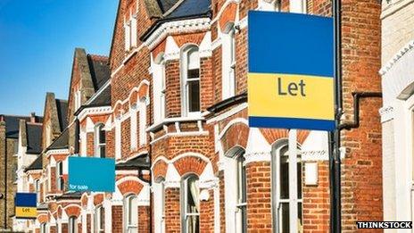 Houses with Let sign