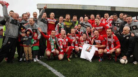 Cliftonville celebrate