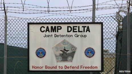 The exterior of Camp Delta is seen at the U.S. Naval Base at Guantanamo Bay, March 6, 2013