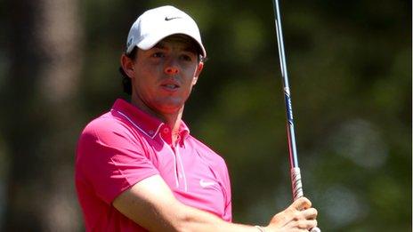 Rory McIlroy struggled badly on Saturday at August