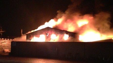 The blaze destroyed the reptile house at the zoo